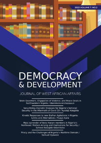Democracy and Development V7 N1: Security