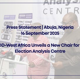CDD-West Africa Unveils a New Chair for its Election Analysis Centre