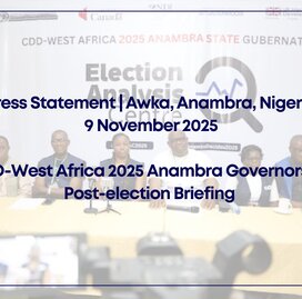 CDD-West Africa 2025 Anambra Governorship Post-election Briefing