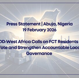 CDD‑West Africa Calls on FCT Residents to Vote and Strengthen Accountable Local Governance