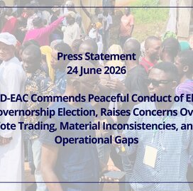 CDD-EAC Commends Peaceful Conduct of Ekiti Governorship Election, Raises Concerns Over Vote Trading, Material Inconsistencies, and Operational Gaps
